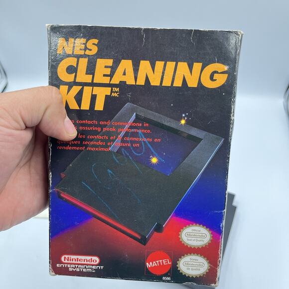 Nintendo Official NES Cleaning Kit Cleaning Cartridge w/ Box, Kit & Manual CIB - Picture 8 of 12